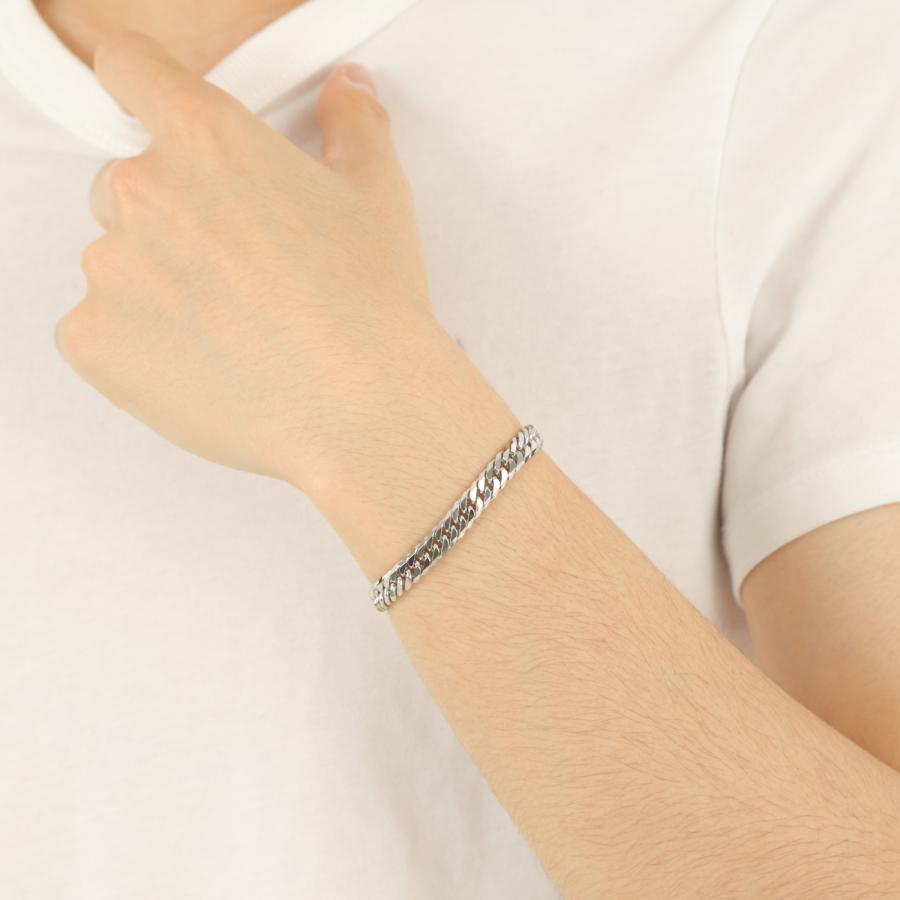 プラチナ 喜平ブレスレット 6面ダブル 30g 20cm メンズ レディース