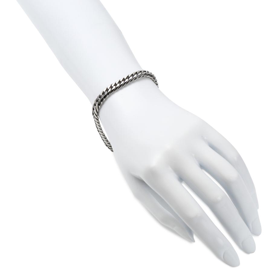 ブレスレット プラチナ 喜平 6面 ダブル 50g 20cm メンズ レディース