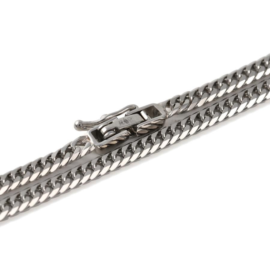 プラチナ 喜平ブレスレット 6面ダブル 6g 18cm 造幣局検定 メンズ