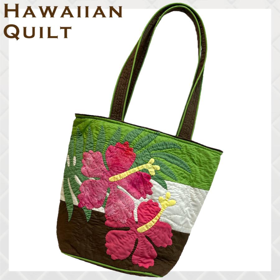 ハワイアンキルト トートバッグ ショルダーバッグ ハワイ雑貨 ハワイ直