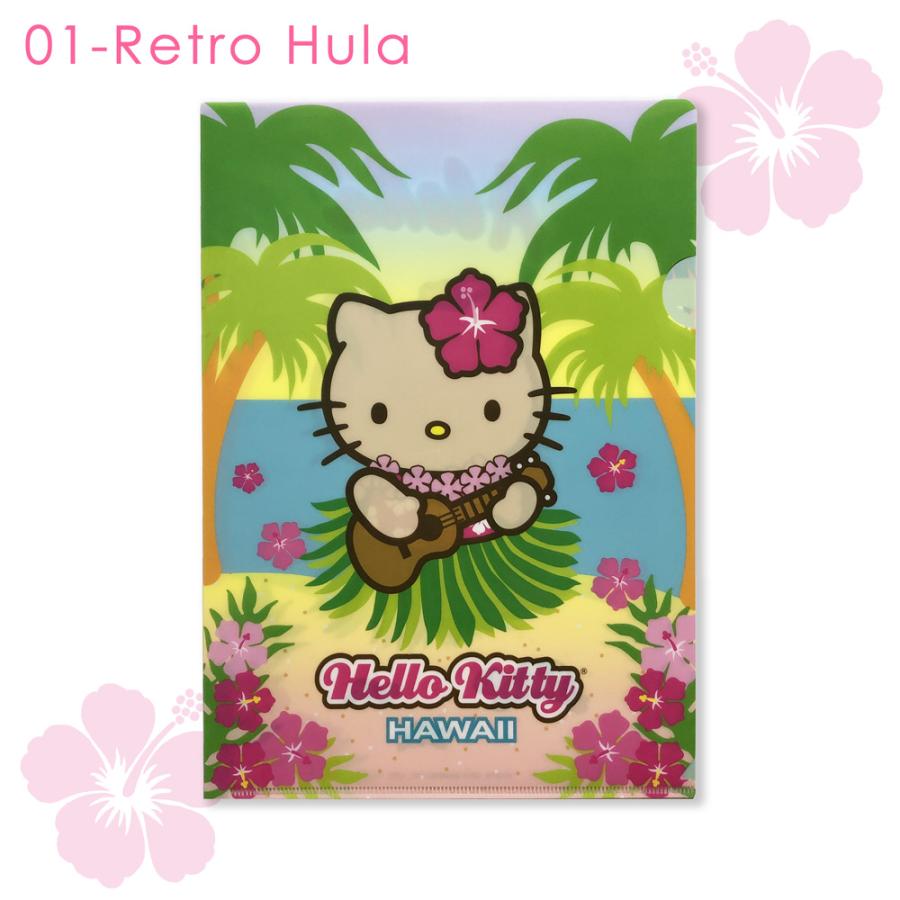 ハローキティ トロピカル ハイビスカス クリアファイル ハローキティ