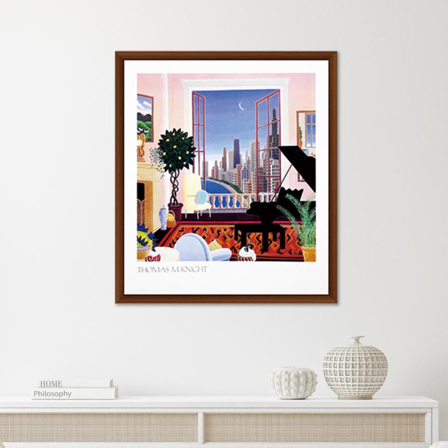 トーマスマックナイトの絵画 おしゃれな額入りポスター 「レイクショア