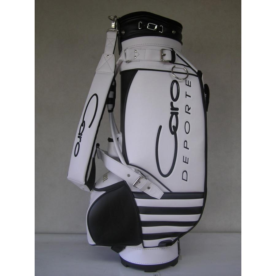 CARO(キャロ)キャディバッグ ニュー スタッフ ゴールデン 白×黒定価