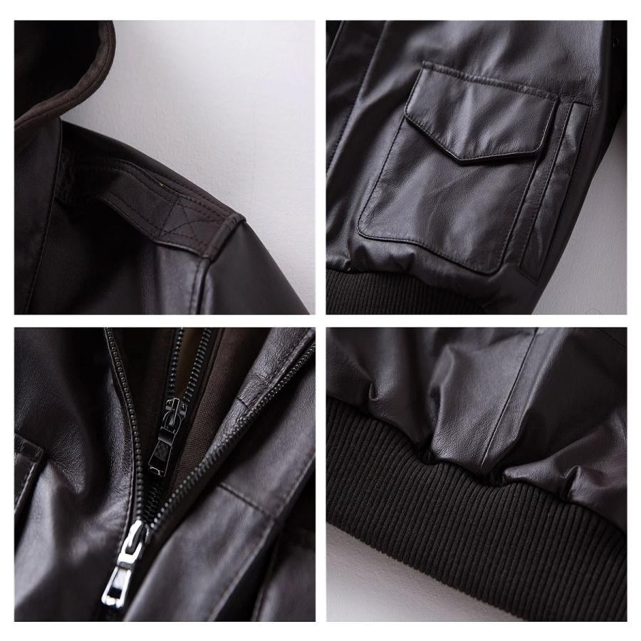 送料無料!】全4タイプ メンズ シープスキンフード/カラージェニュイン