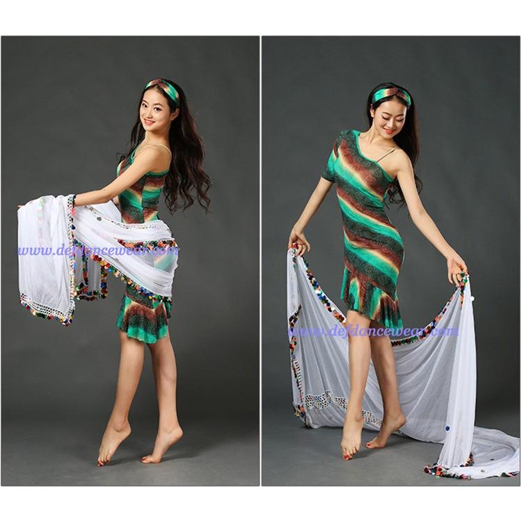 ベリーダンス 大判 ミラーヤ ベール 大型 スパン 白 黒 : Costume Shop