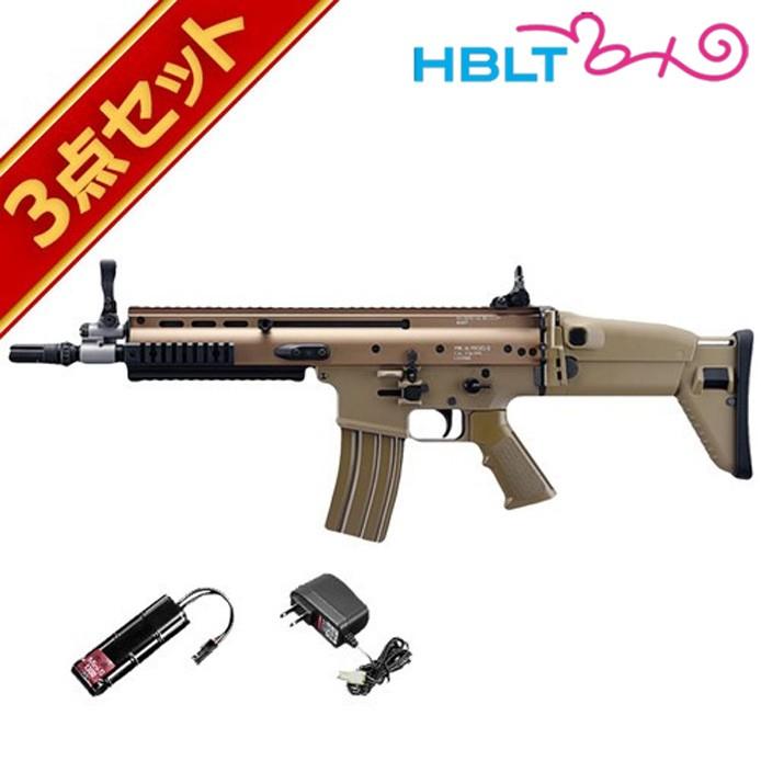 次世代電動ガン SCAR-L CQCタンカラー マガジン3本付き 次世代電動ガン