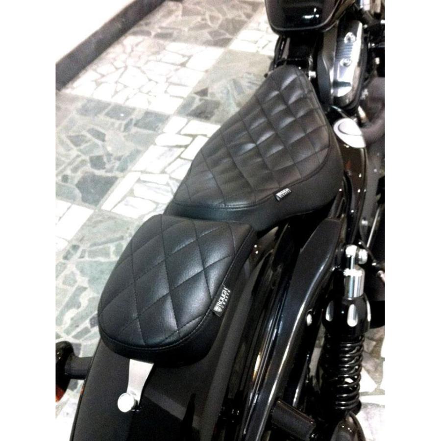 Rough Crafts ダイアモンドステッチ ソロシート スポーツスター用 : HD