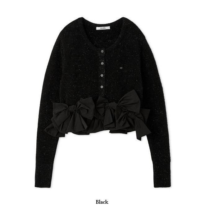 SNIDEL（スナイデル） (10%OFF&300円OFF) リボンモチーフカーディガン