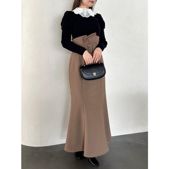 SNIDEL（スナイデル） ベルティッドマーメイドスカート 23秋冬