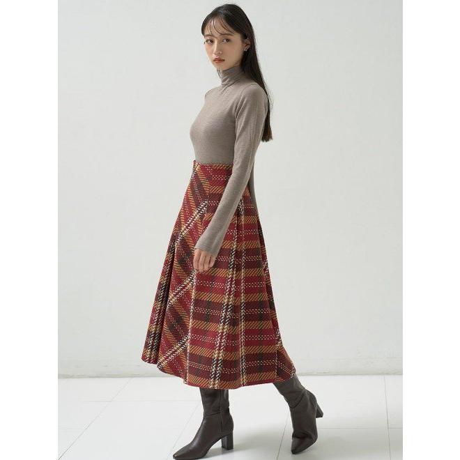 SNIDEL（スナイデル） (12%OFF) ロービングチェックロングスカート 24