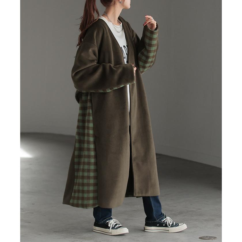 HUG.U（ハグユー） アウター コーディガン レディース チェック 柄