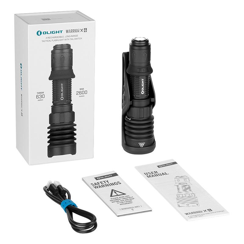 OLIGHT(オーライト) WARRIOR X 4 led タクティカルライト充電式 2600