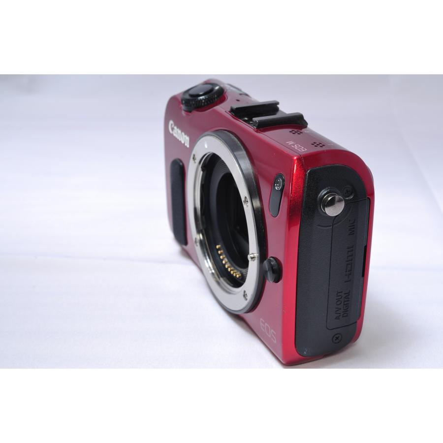 EOS M キヤノン Canon ミラーレス一眼 レンズキット レッド 中古