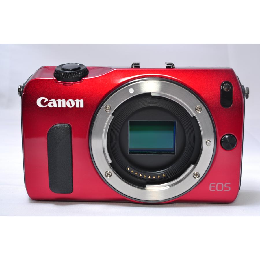 EOS M キヤノン Canon ミラーレス一眼 レンズキット レッド 中古