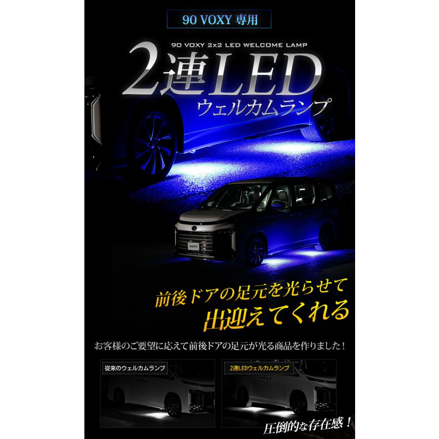 YOURS 爆買 トヨタ 90系 ヴォクシー 専用 LED 2連 ウェルカムランプ 全