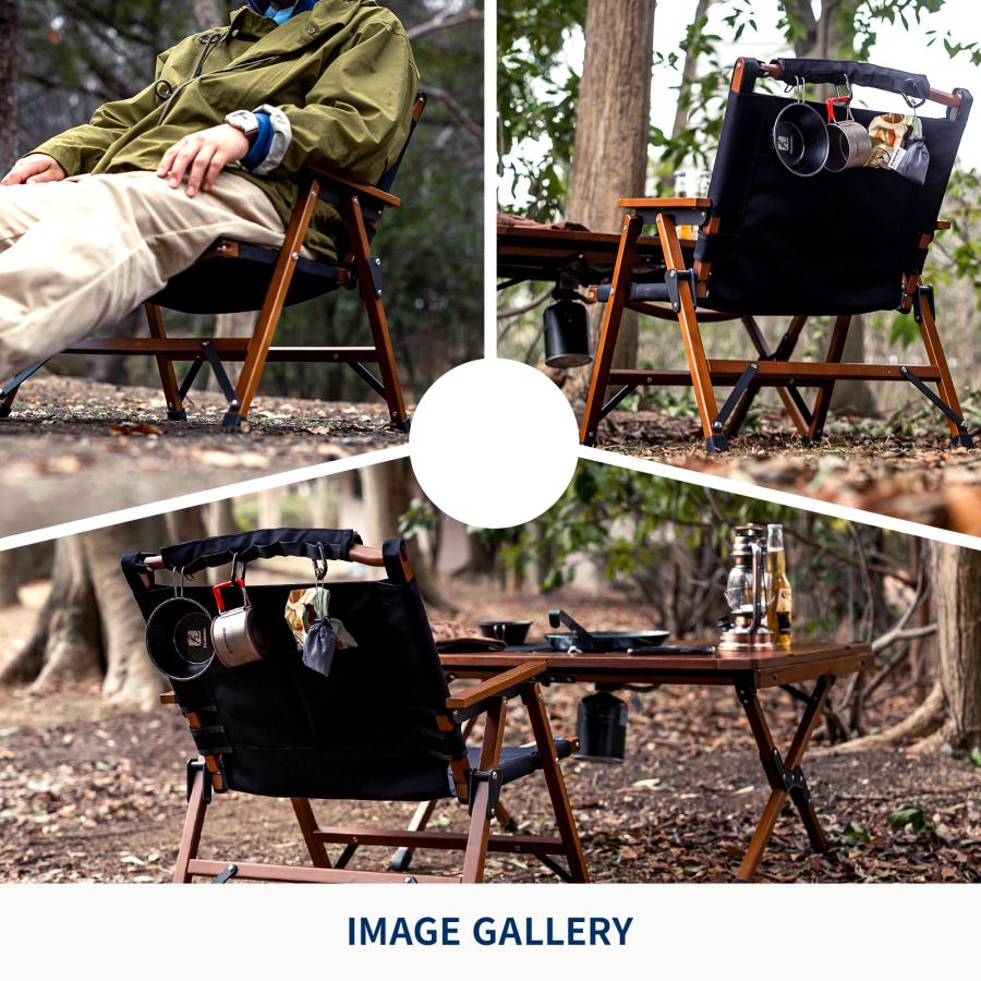 Hilander（ハイランダー） アウトドアチェア ウッドフレームチェアEX