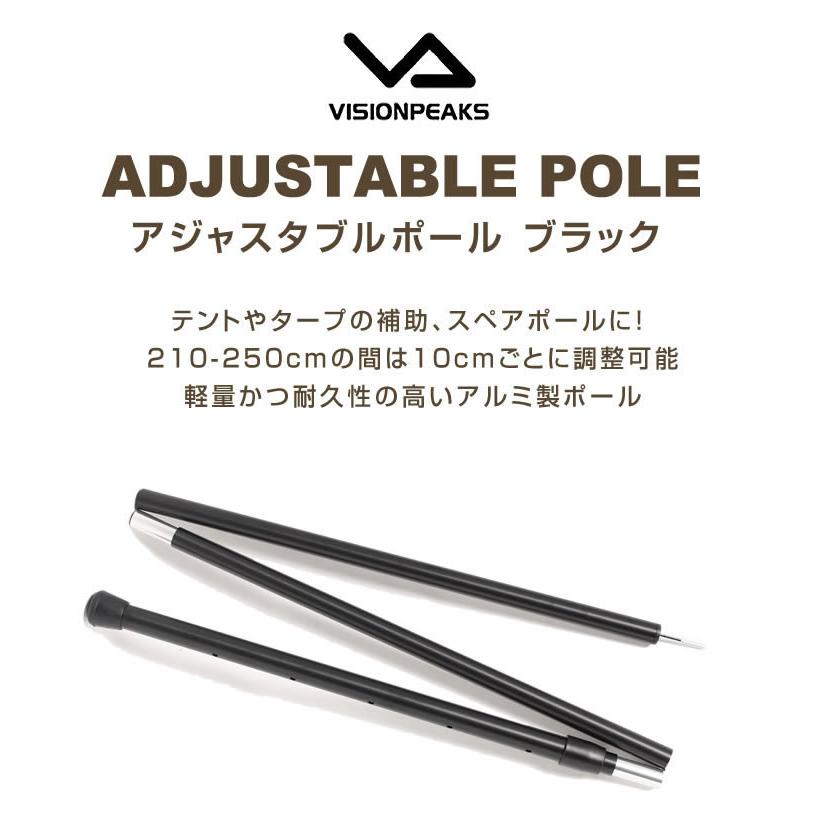 VISIONPEAKS（ビジョンピークス） タープポール テントポール 高さ195