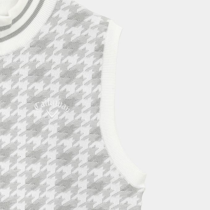 Callaway（キャロウェイ） ゴルフウェア ニットベスト メンズ 千鳥ジャ