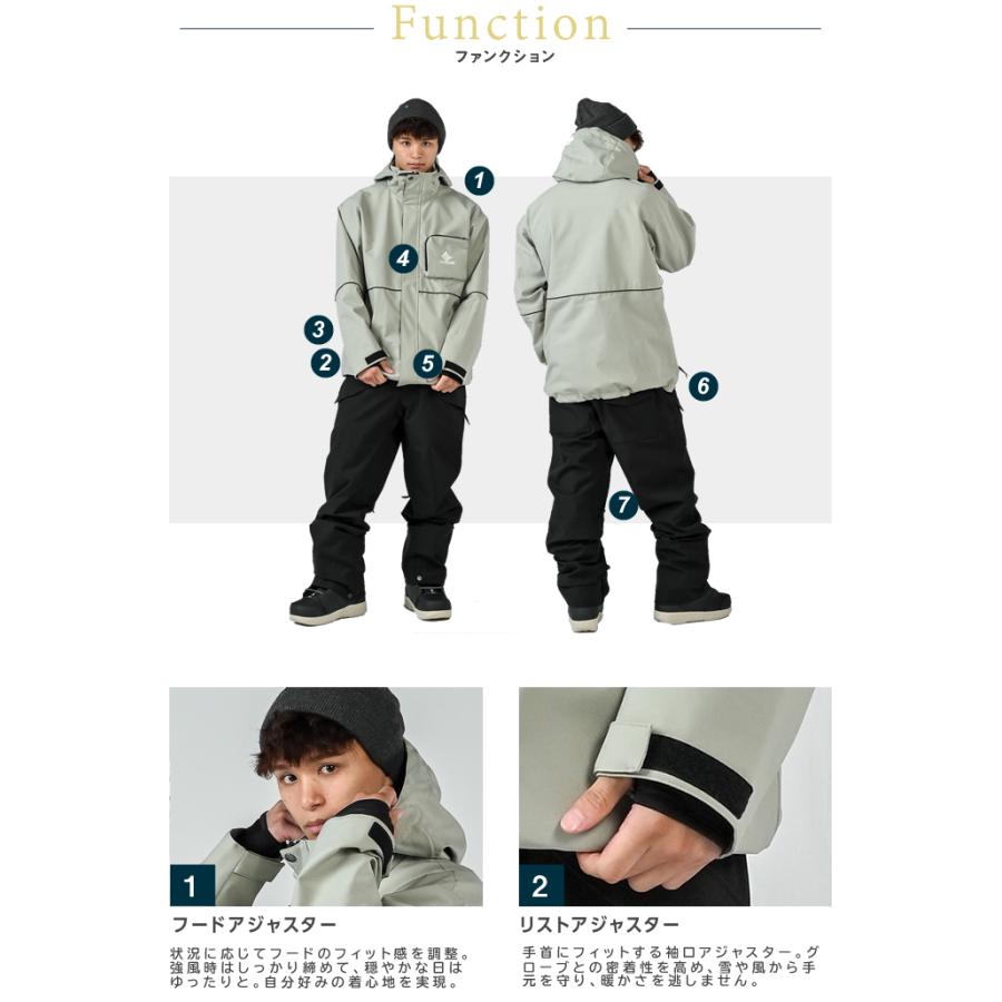 グラバークリーク(GRAVER CREEK) スノーボードウェア 上下セット