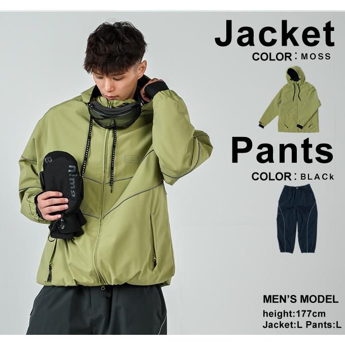 ワンスリー(ONETHREE) スノーボードウェア 上下セット メンズ