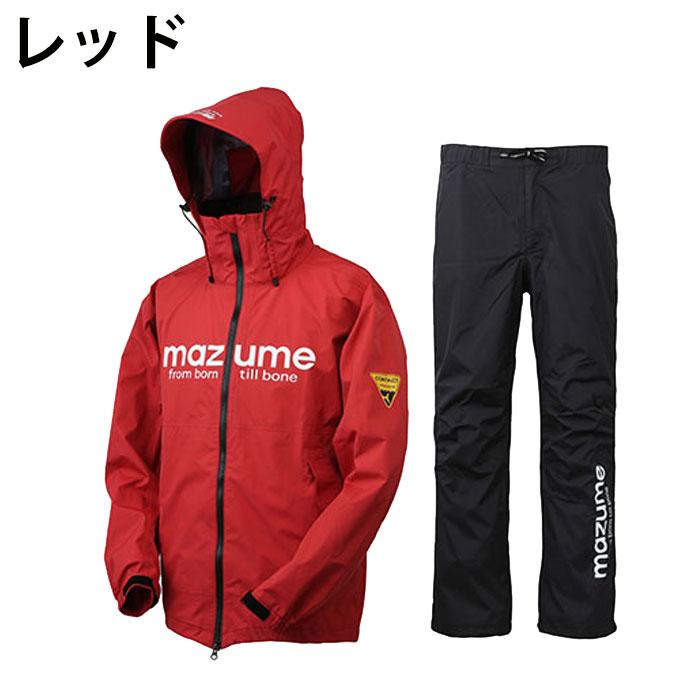 MAZUME UNLIMITED フード付きレインウェア 赤 RAIN WEAR – mazume
