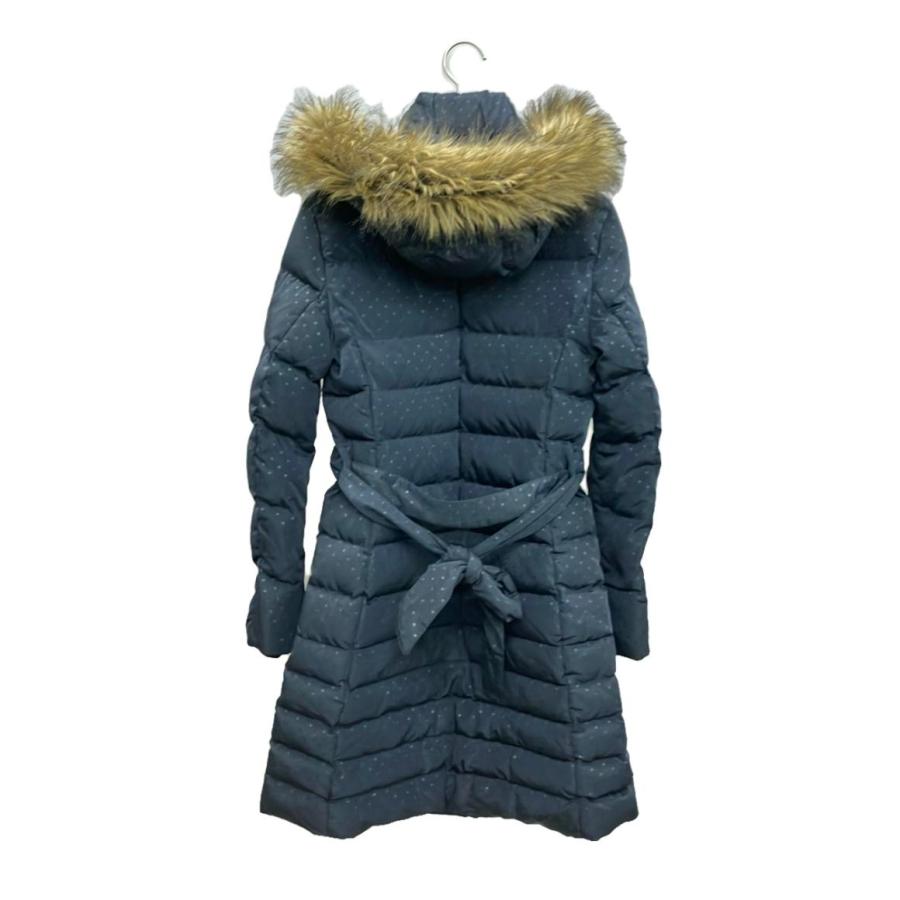 トミーヒルフィガー フェイクファードット柄ナイロンロングダウン