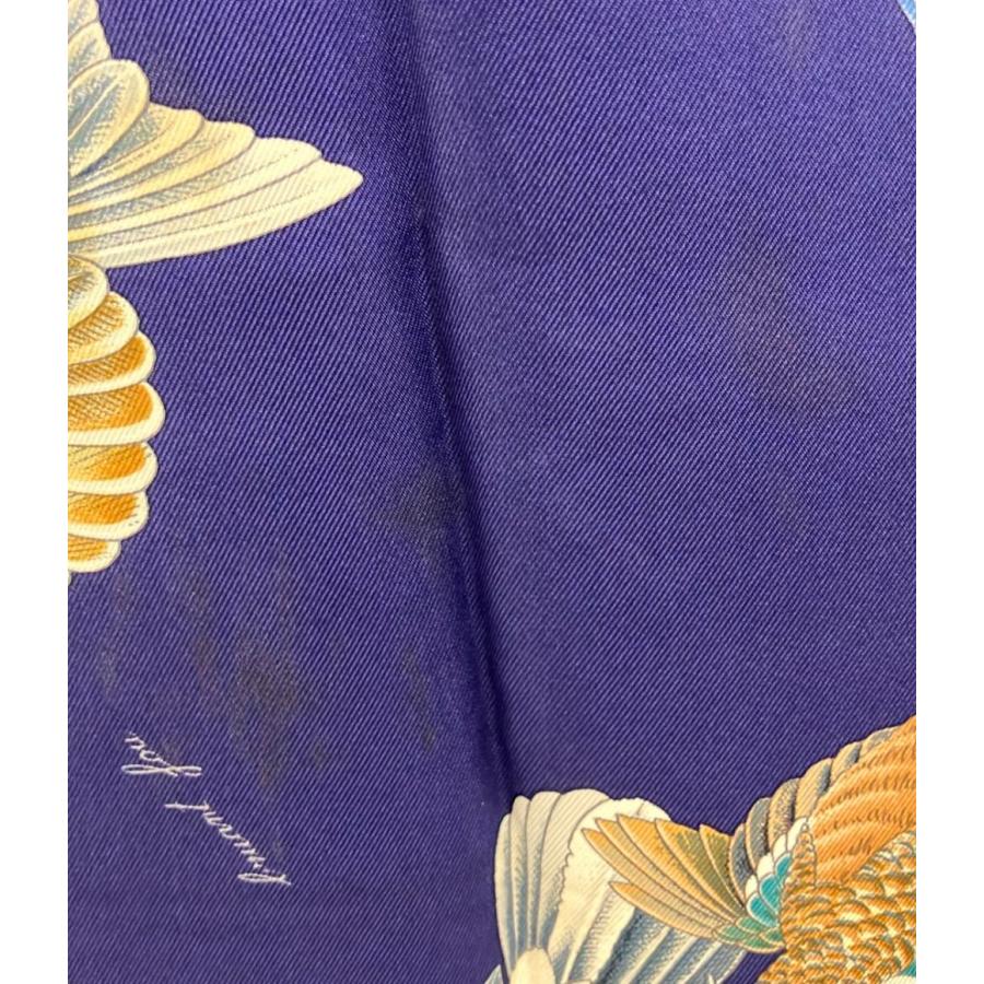 エルメス シルクスカーフ 鳥柄 カレ90 侵入者 レディース HERMES 中古