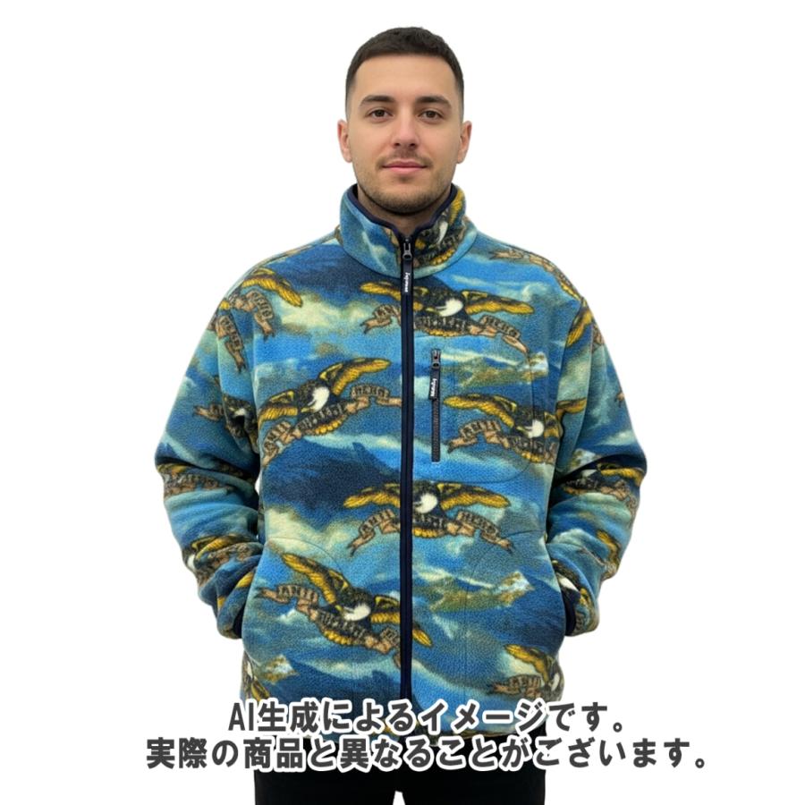 シュプリーム×アンタイヒーロー フリース ジャケット メンズ SIZE XL