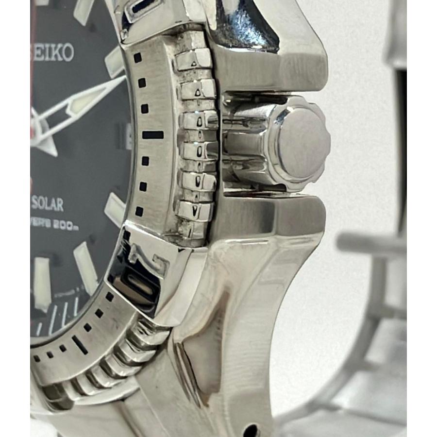 セイコー 腕時計 ダイバー ソーラー ブラック V157-0AS0 メンズ SEIKO