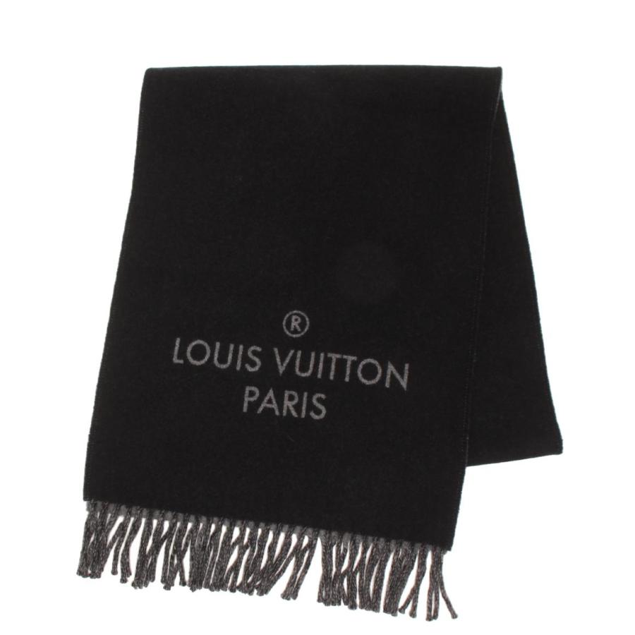 美品 ルイ・ヴィトン マフラー エシャルプ シティアルプス ロゴ