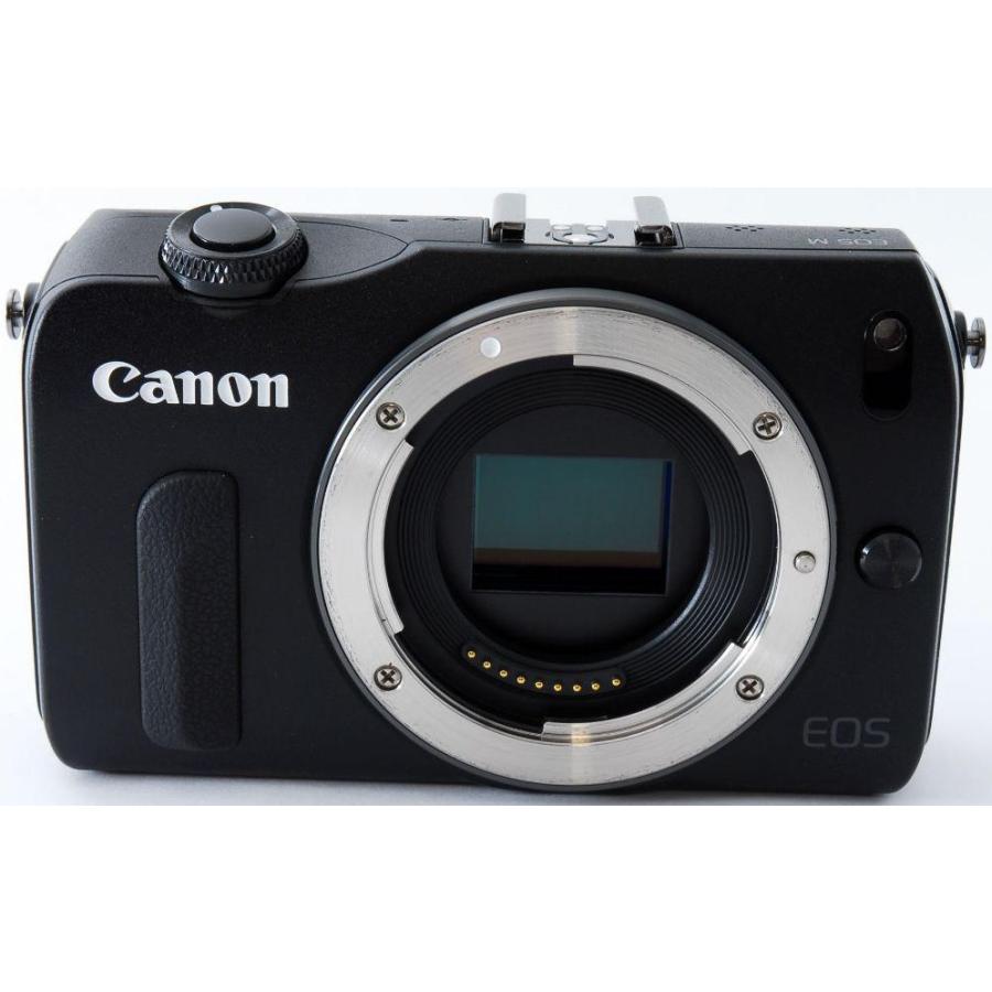 EOS M キヤノン ミラーレス CANON ダブルレンズキット ブラック 中古