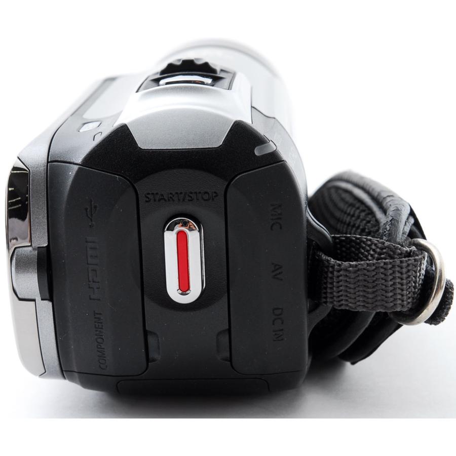 iVIS キヤノン ビデオカメラ CANON HF R10 シルバー 中古 新品SDカード