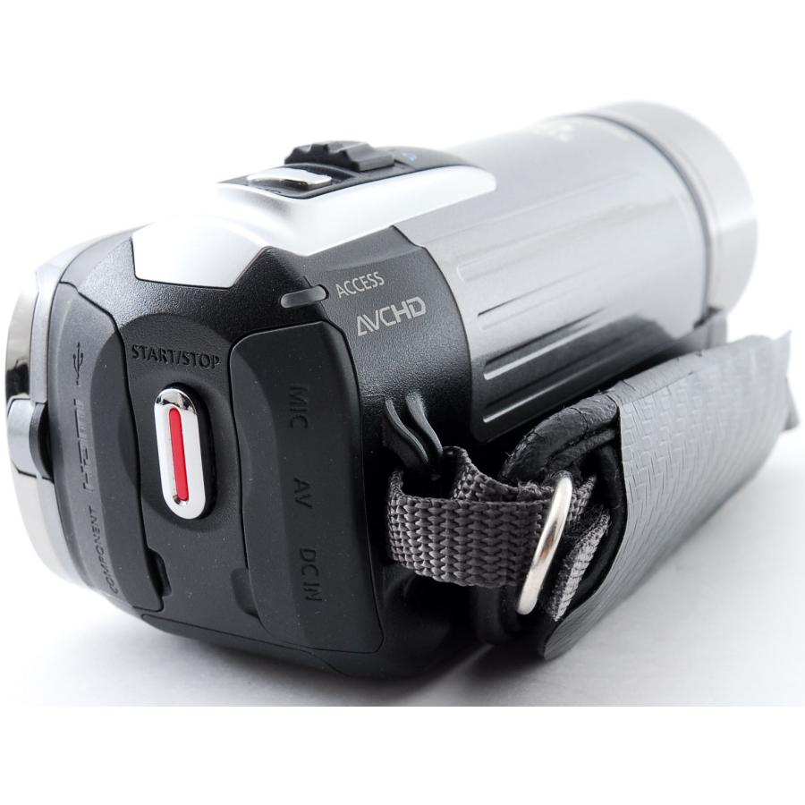 iVIS キヤノン ビデオカメラ CANON HF R10 シルバー 中古 新品SDカード