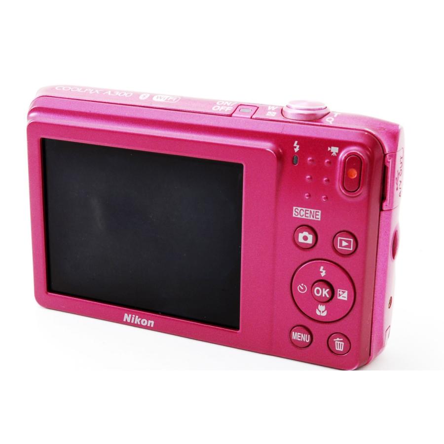 COOLPIX ニコン コンデジ Nikon A300 ピンク 中古 Wi-Fi搭載 SDカード