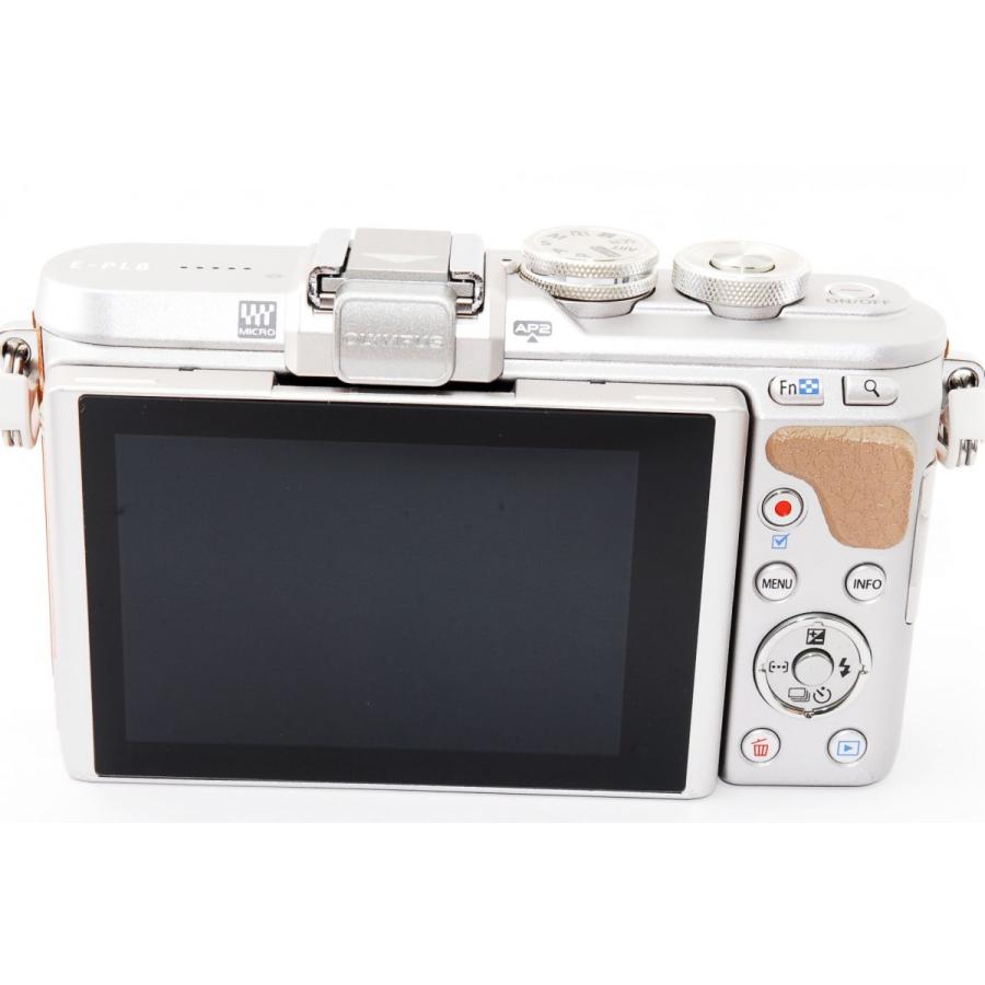 OLYMPUS PEN オリンパス ミラーレス E-PL8 レンズキット ブラウン 中古