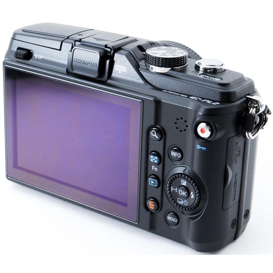OLYMPUS PEN オリンパス ミラーレス Lite E-PL2 ブラック レンズキット