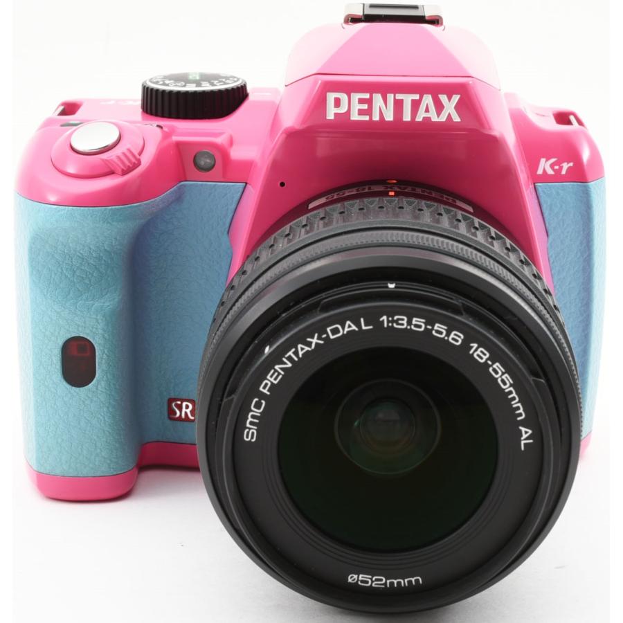 ペンタックス デジタル一眼 PENTAX K-r ピンク×アクア レンズキット