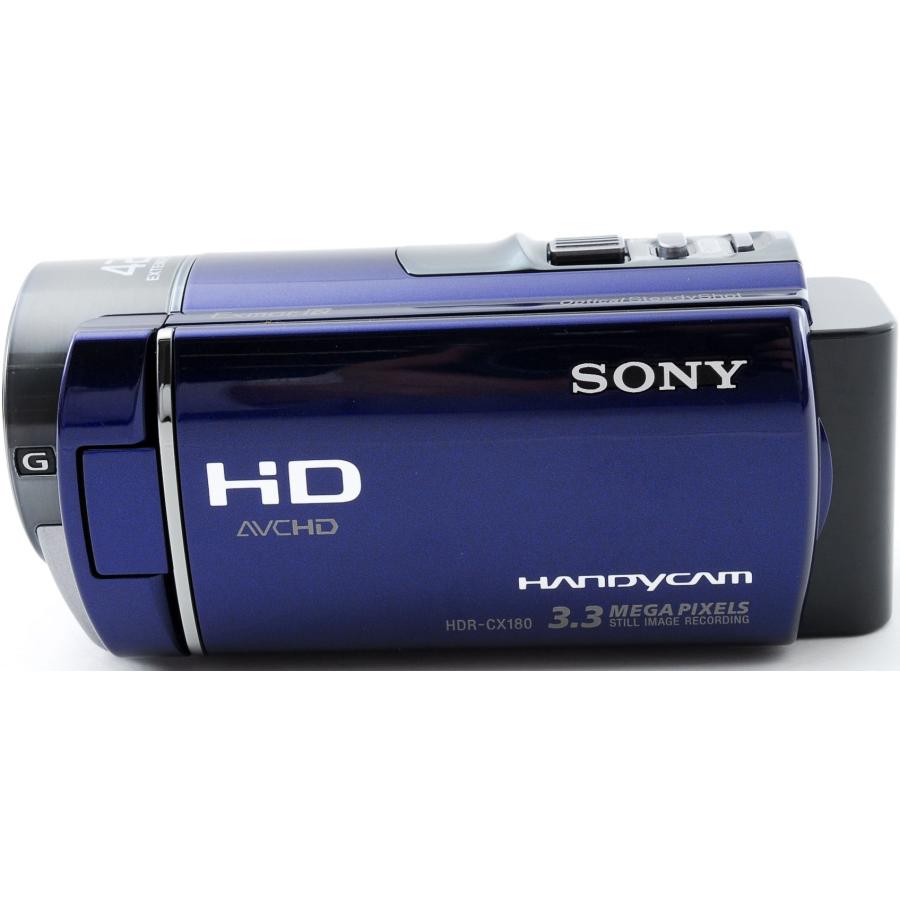 SONY（ソニー） ビデオカメラ SONY HDR-CX180 (L) ブルー 中古 新品SD