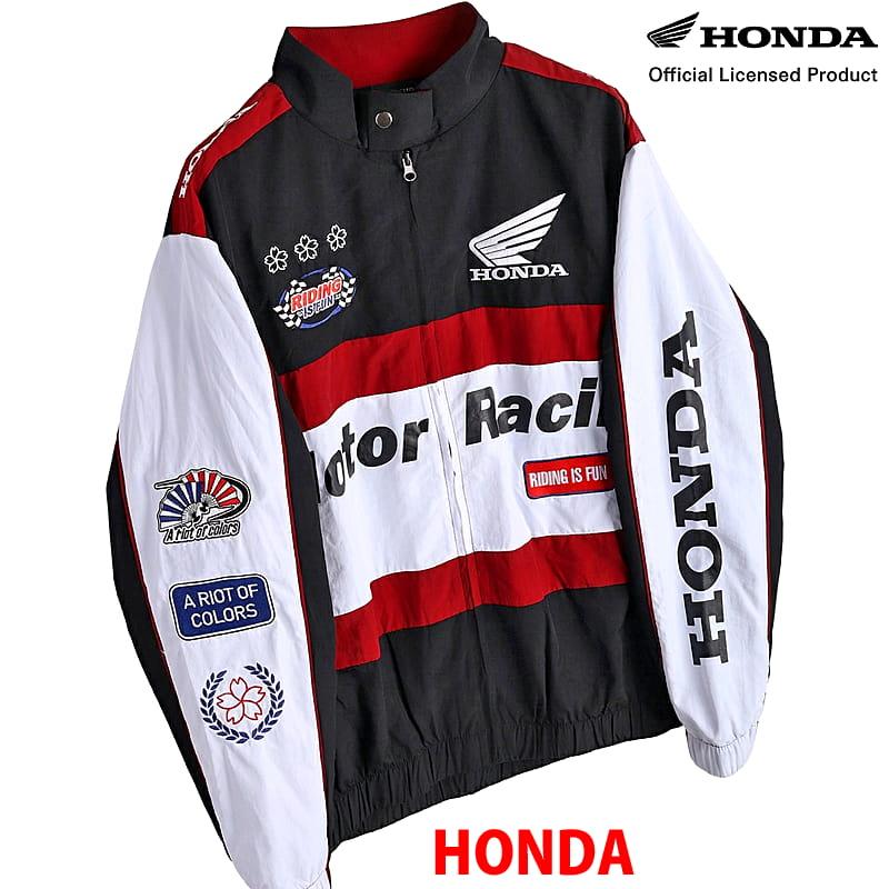 ホンダ（HONDA） HONDA×百花繚乱 レーシングブルゾン ブラック ワイン