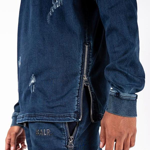 BALR.（ボーラー） ☆ボーラー 日本限定 スウェット パーカー デニム