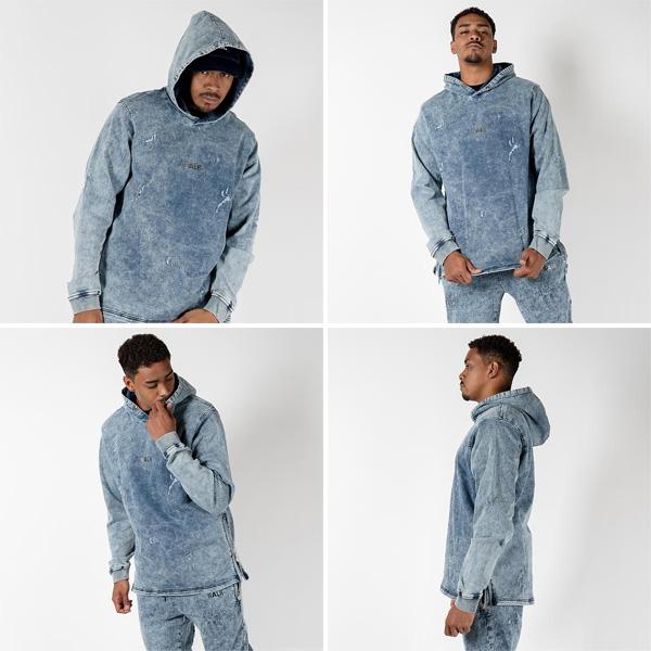 BALR.（ボーラー） ☆ボーラー 日本限定 スウェット パーカー デニム