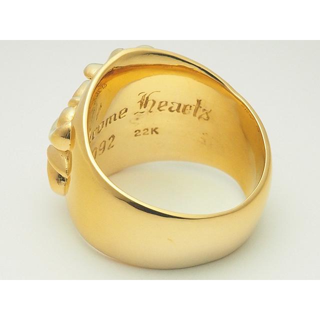 CHROME HEARTS（クロムハーツ） キーパーリング 22Kゴールド パヴェ