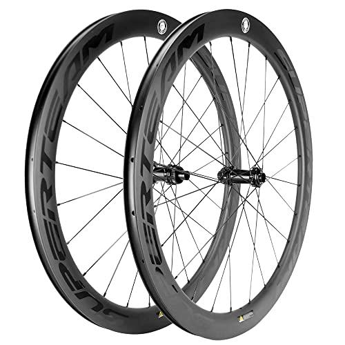 並行輸入品】SUPERTEAM カーボンディスクホイールセット 50C 25 700c