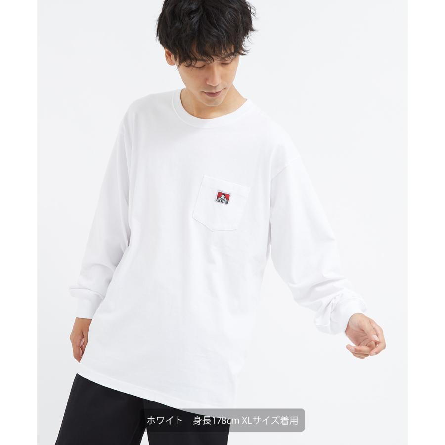 BEN DAVIS（ベンデイビス） Tシャツ メンズ 長袖 ワンポイント ロンT