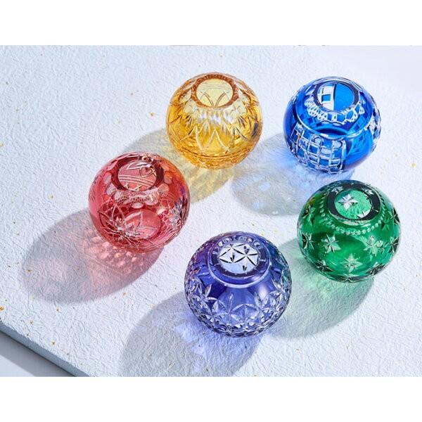 KAGAMI 江戸切子 カガミクリスタル 花瓶 海外土産 記念品 御礼 周年