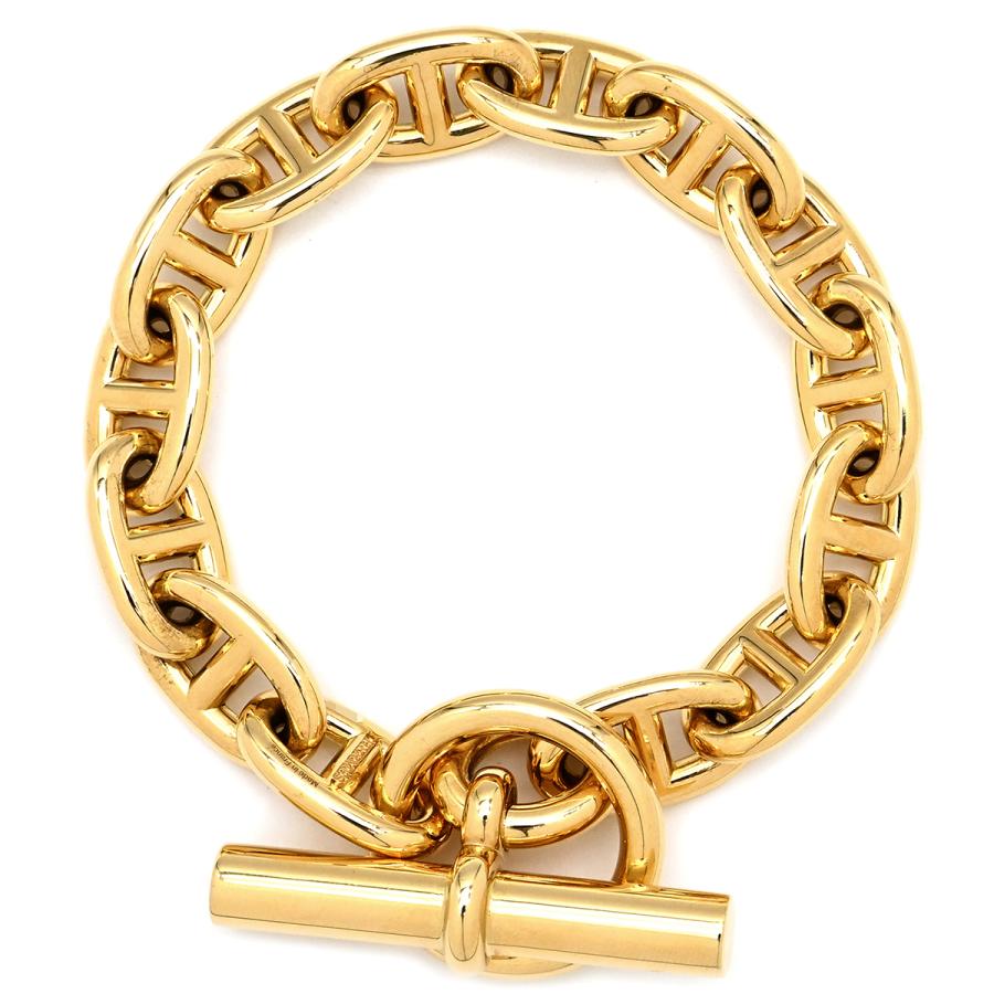 HERMES（エルメス） ブレスレット シェーヌダンクル MM K18YG ゴールド