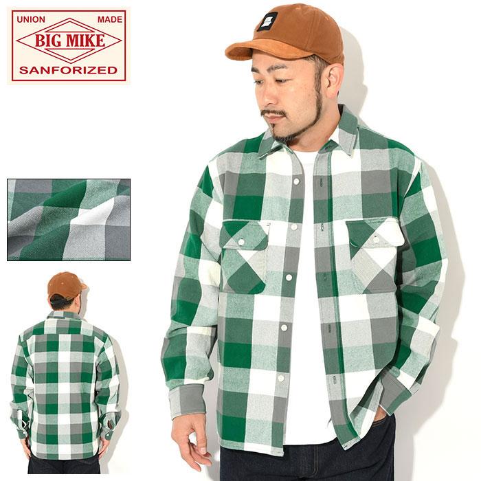 BIG MIKE（ビッグマイク） シャツ 長袖 メンズ ヘビー フランネル