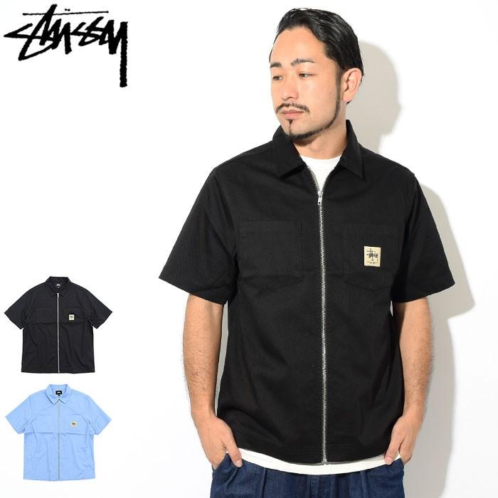 STUSSY（ステューシー） シャツ 半袖 メンズ Full Zip Work(stussy