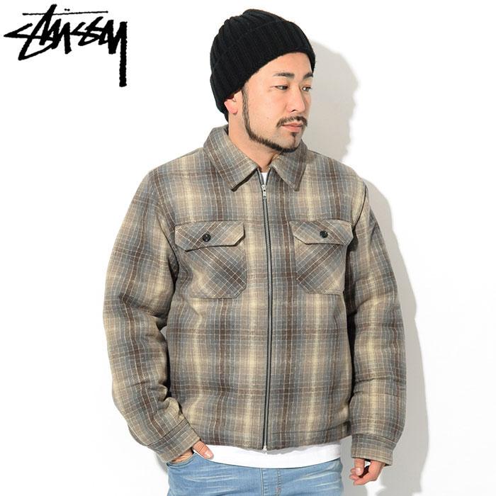 STUSSY（ステューシー） ジャケット メンズ Heavy Brushed Plaid Zip