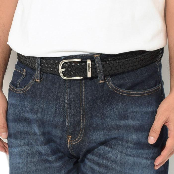 STUSSY（ステューシー） ベルト メンズ Braided Leather ( stussy belt